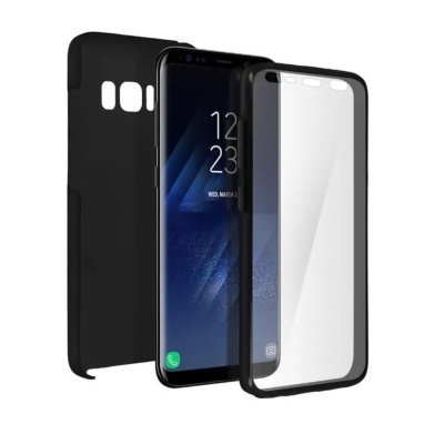 Capa Silicone Samsung Galaxy S8 Plus Preta 360º