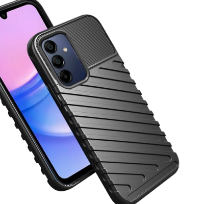 Capa Silicone Samsung Galaxy A15 / A15 5G Preta Reforçada
