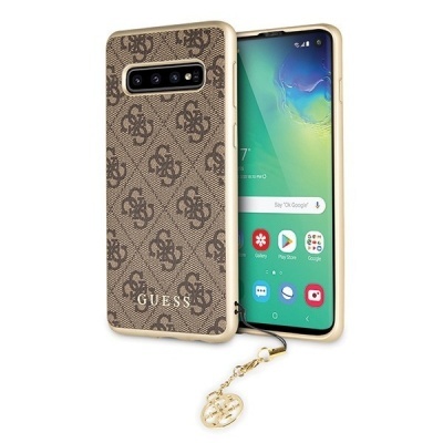 Capa Rígida Samsung Galaxy S10 Castanha Guess com Acessório