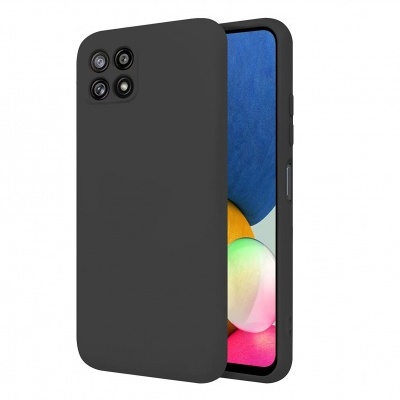 Capa Silicone Samsung Galaxy A22 5G Preta Reforçada