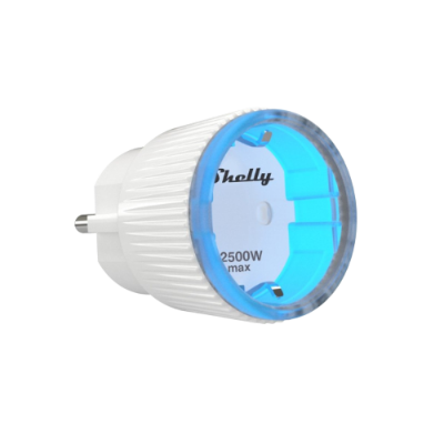 Tomada Inteligente Shelly Plug S WiFi 230VAC (12A 2500W) c/ Medidor Consumo