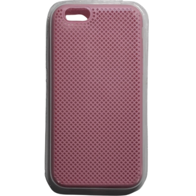 Capa Silicone iPhone 7 Plus/ 8 Plus Rosa com Buracos