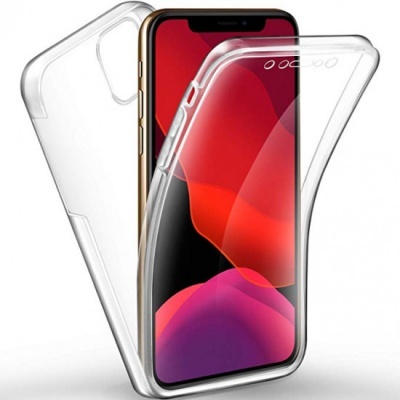 Capa Silicone iPhone X Transparente 360º