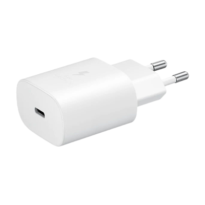 Carregador Samsung Super Fast Charging 25W Branco Carregador Samsung Super Fast Charging 25W Branco
