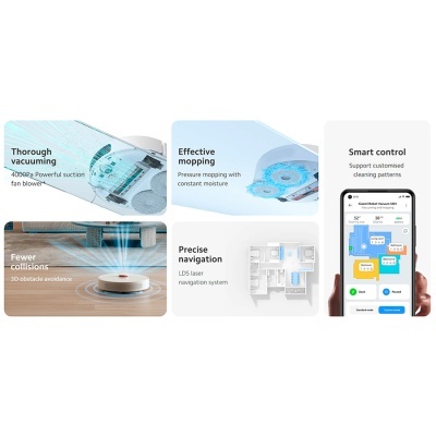 Aspirador Robô Xiaomi Mi Robot Vacuum S10+ 4000Pa 5200mAh Branco Aspirador Robô Xiaomi Mi Robot Vacuum S10+ 4000Pa 5200mAh Branco