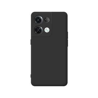Capa Silicone Oppo Reno 8 5G Preta Reforçada