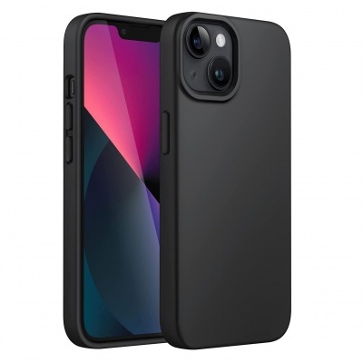 Capa Silicone iPhone 13 Preta