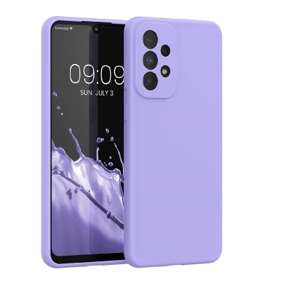 Capa Silicone Samsung Galaxy A33 5G Lilás Reforçada