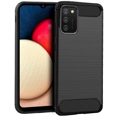 Capa Silicone Samsung Galaxy A02s Preta Reforçada