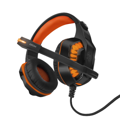 Headset Krom Konor Ultimate 7.1 Gaming PC/PS4/PS5 Preto
