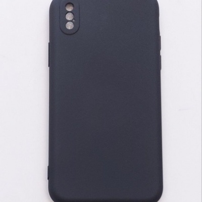 Capa Silicone iPhone X/XS Preta Reforçada