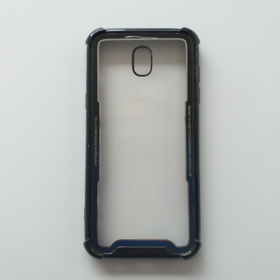 Capa Silicone Samsung Galaxy J5 2017 Transparente Rebordo Preto