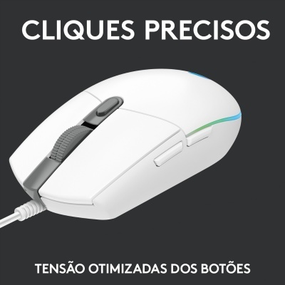 Rato Óptico Logitech G203 Lightsync RGB 8000DPI Branco Rato Óptico Logitech G203 Lightsync RGB 8000DPI Branco