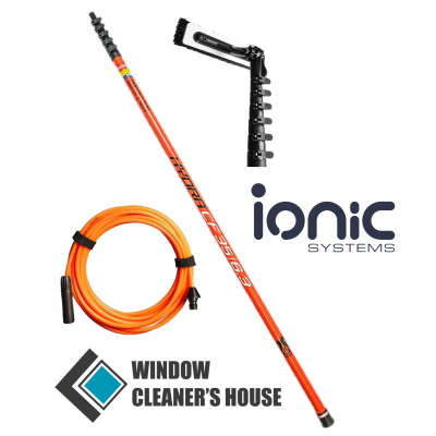 Hydra Carbon Fibre VERTIGO Completo - com mangueira interna, quebrador de ângulo e escova profissional Vertigo - Ionic Systems