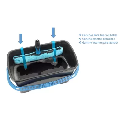 Double Tool Holder - Par de ganchos em plástico - Porta ferramentas duplo para balde