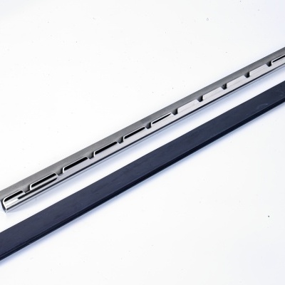 STAINLESS STEEL CHANNELS + SOFT RUBBER