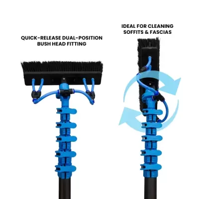 Venom 35ft Power Pole for Pressure Washers – 100% Carbon Fibre and 40ft for window cleaning