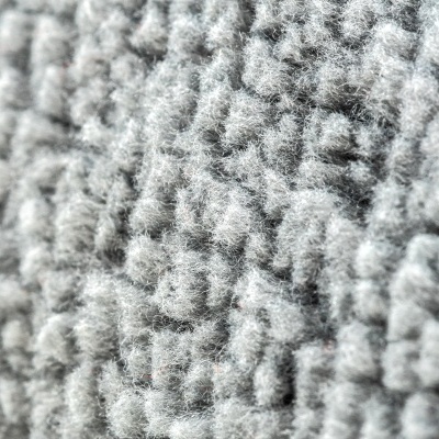 Textura de tecido cinzento claro em relevo