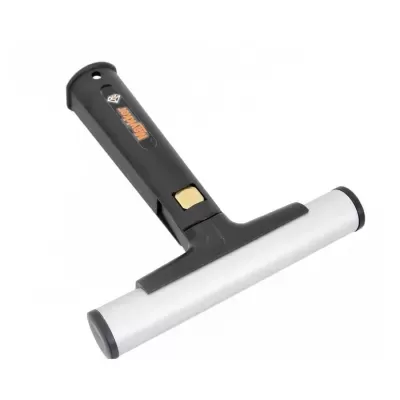 Rasqueta limpa vidros preta com lâmina branca e logótipo WENFENG