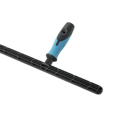 Raspador de limpeza com cabo azul e preto