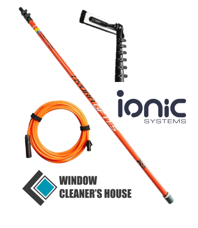 Hydra Glass Fibre VERTIGO Completo - com mangueira interna, quebrador de ângulo e escova Vertigo - Ionic Systems