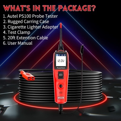 AUTEL&#x20;PowerScan&#x20;PS100&#x20;Testador&#x20;de&#x20;Circuitos