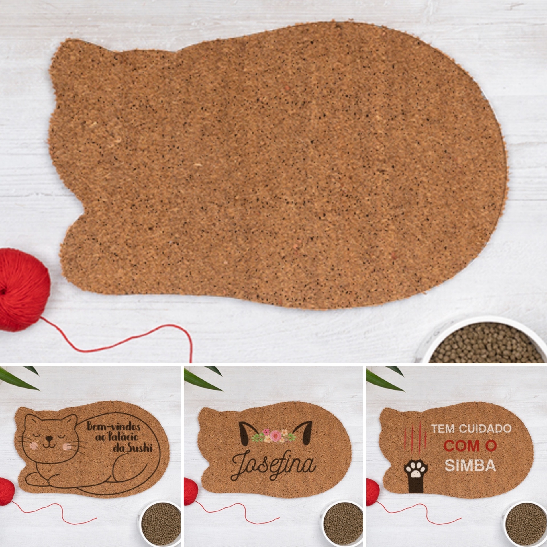 Tapete de entrada personalizável