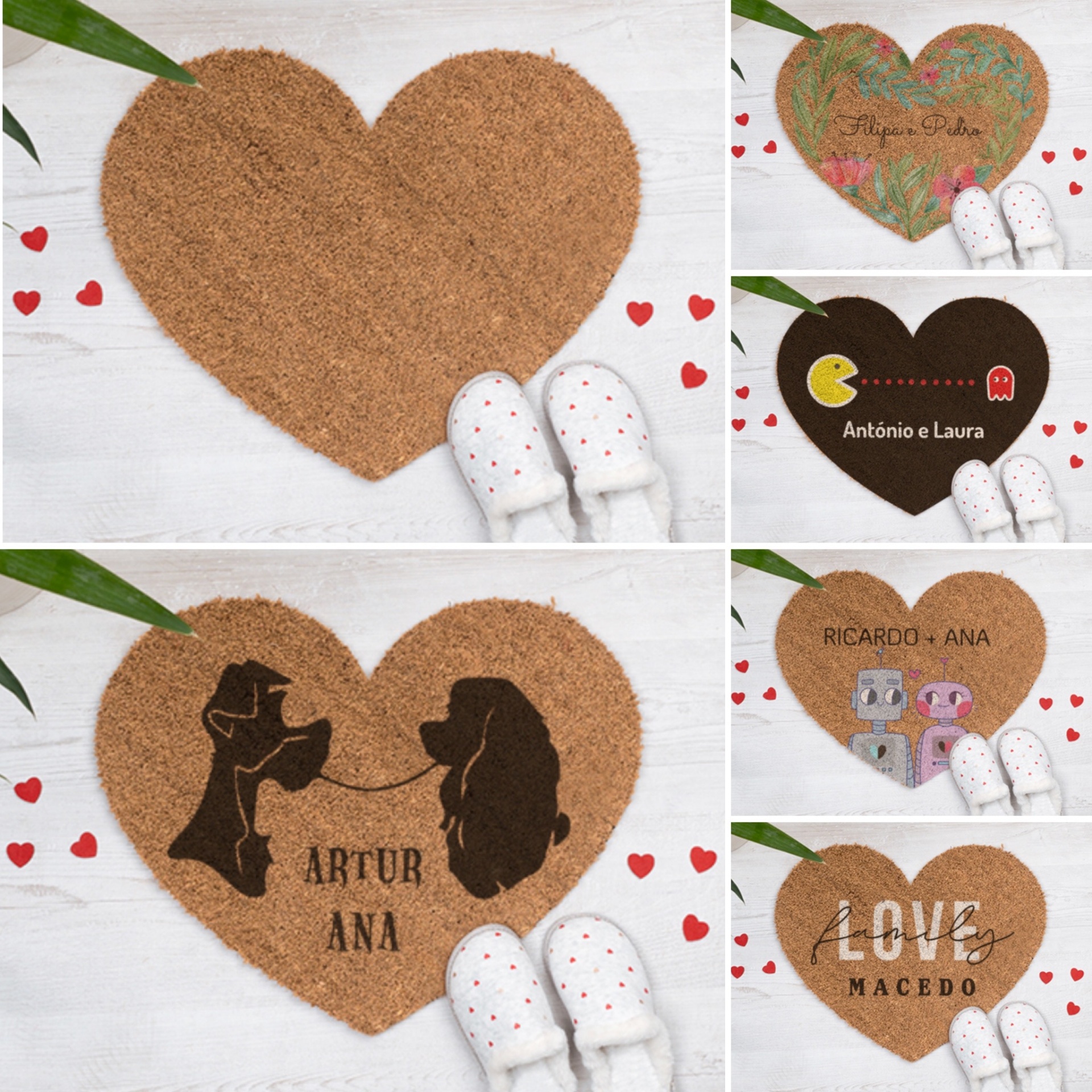 Tapete de entrada personalizável