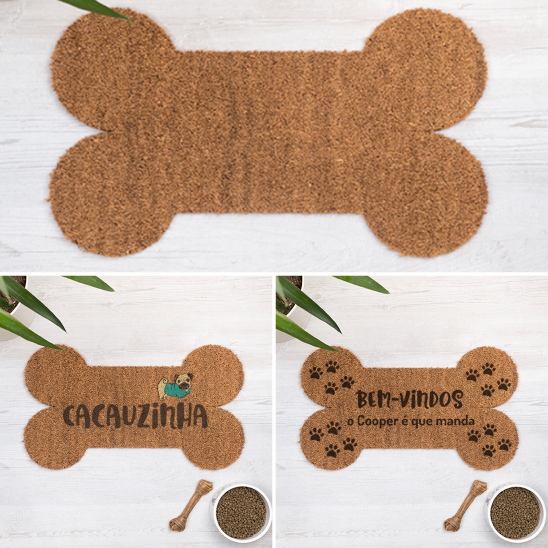 Tapete de entrada personalizável