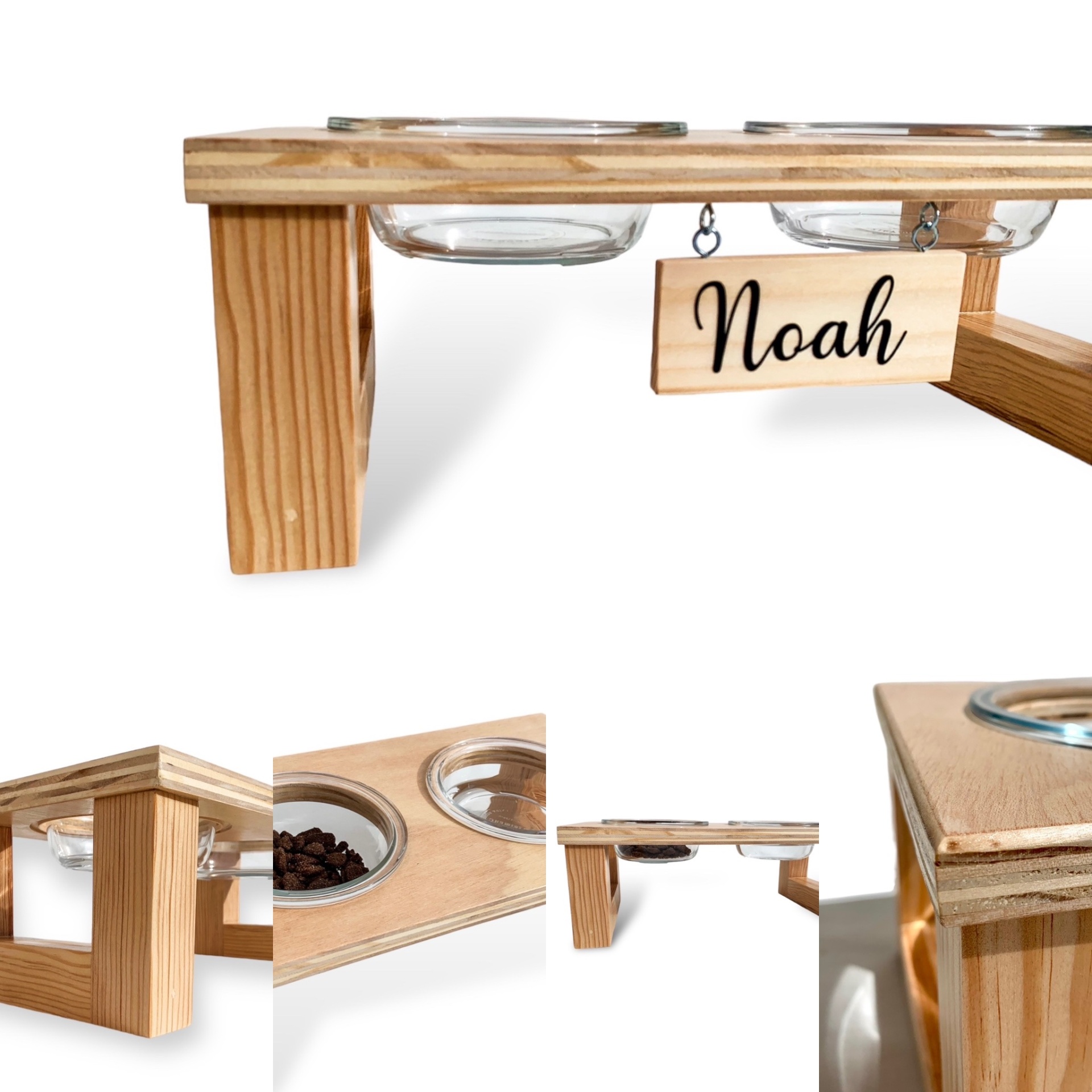 Comedouro Elevado duplo minimalista