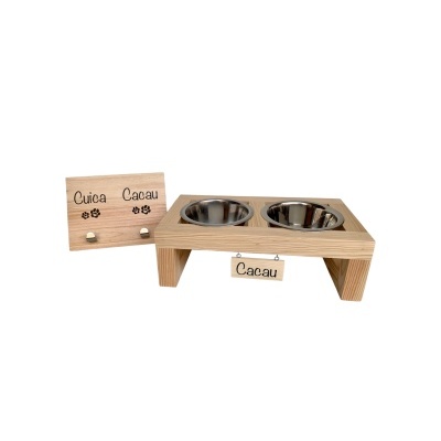 Kit Comedouro + Hanger ou Box Personalizáveis