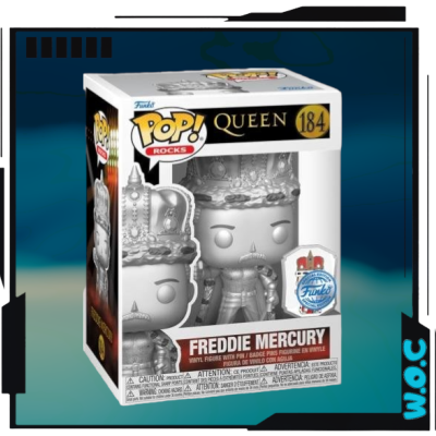 Freddie Mercury with Pin (Special Edition) #184 - Queen - Funko Pop! Rocks