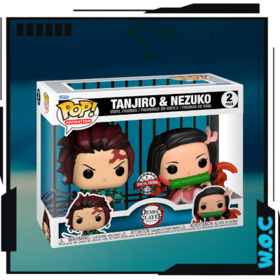 Tanjiro & Nezuko (Special Edition) - 2 Pack - Demon Slayer - Funko Pop! Animation