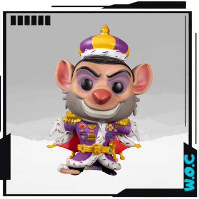 Figura Funko Pop rato com traje real e coroa