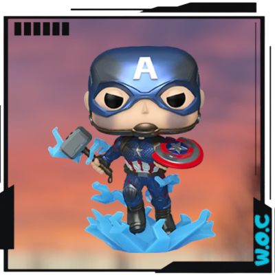 Captain America with Broken Shield & Mjolnir (GITD - Funko Special Edition) #1198 - Marvel - Funko Pop!
