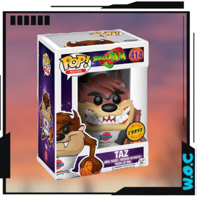 Taz (Chase) #414 - Space Jam - Funko Pop! Movies + Foldable Pop Protector