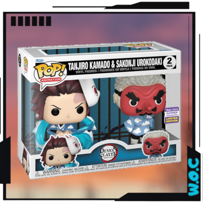 Tanjiro Kamado & Sakonji Urokodaki 2 Pack (SDCC 2023 Exclusive)  - Demon Slayer - Funko Pop! Animation