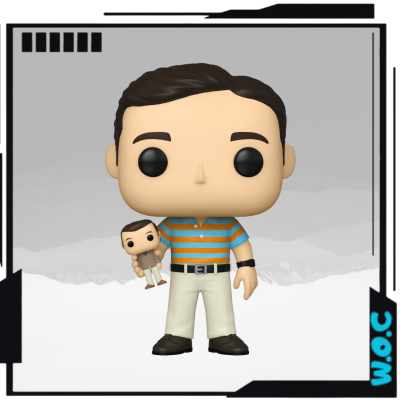 Andy Stitzer Holding Oscar Goldman #1064 - 40 Years Old Virgin - Funko Pop! Movies