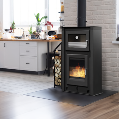 Salamandra a Lenha com Forno Metlor Íris N990