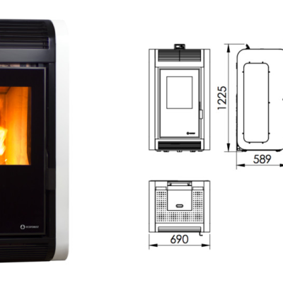 Salamandra a Pellets a Ar Ecoforest Kiev