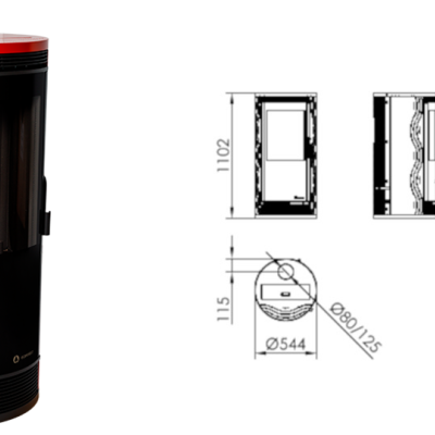 Salamandra a Pellets a Ar Ecoforest Marsella