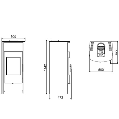 Salamandra a Lenha Ecoforest Danubio