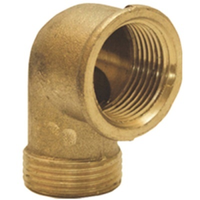 Conector de ângulo em latão com rosca