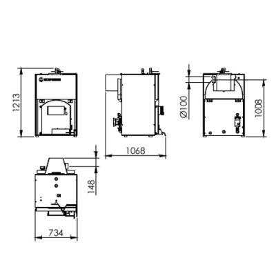 Caldeira a Lenha Ecoforest Fortaleza