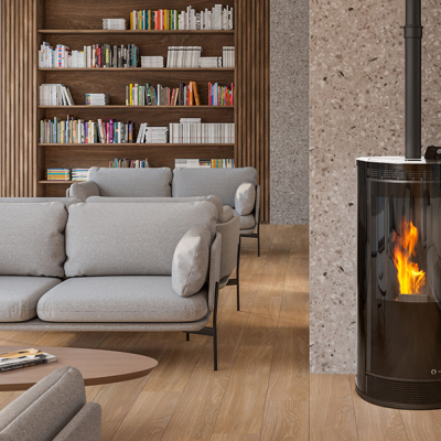 Salamandra a Pellets a Ar Ecoforest Marsella