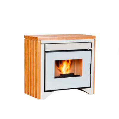 Salamandra a Pellets a Ar Ecoforest Praga