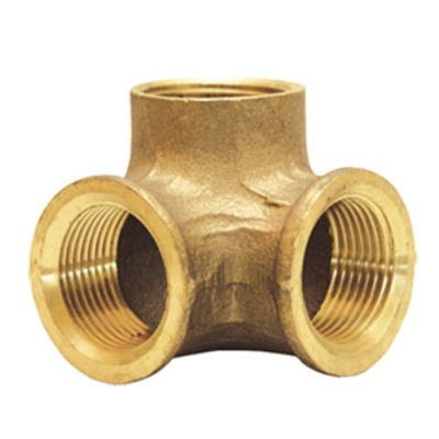 Joelho 3 Vias Latão