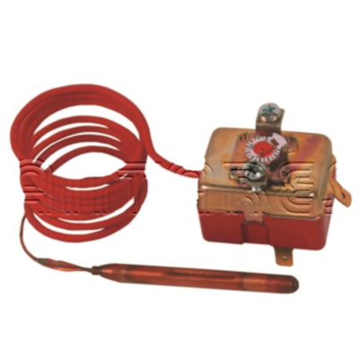 Termostato de Sonda Capilar Com Calibragem Regulável e Manobra de Chave de Fendas