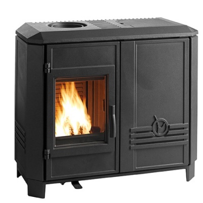 Salamandra a Lenha e Pellets Invicta Carolo Mix