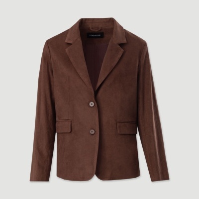 Casaco efeito camurça 500673